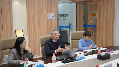 不朽情缘mg官网生物医药创始人&CEO陈春麟博士，药效部执行主任董文心博士，公司事务部总监周南梅等